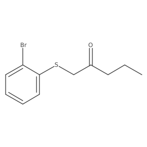 1-[(2-Bromophenyl)sulfanyl]pentan-2-one Structure