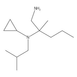 N2-Cyclopropyl-2-methyl-N2-(2-methylpropyl)-1,2-pentanediamine结构式