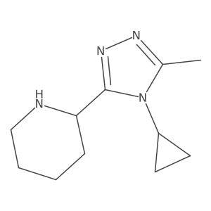 2-(4-Cyclopropyl-5-methyl-4H-1,2,4-triazol-3-yl)piperidine Structure