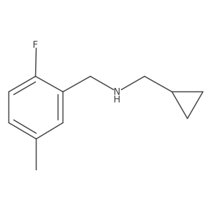 (Cyclopropylmethyl)[(2-fluoro-5-methylphenyl)methyl]amine Structure