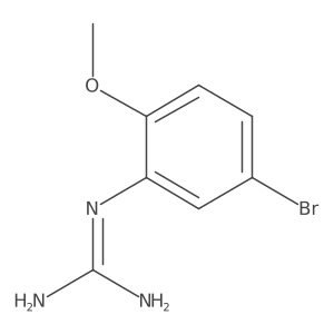 1-(5-Bromo-2-methoxyphenyl)guanidine结构式