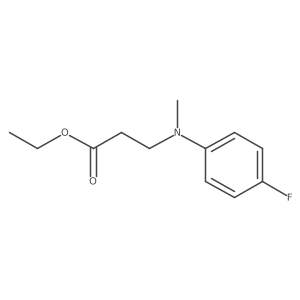 Ethyl 3-((4-fluorophenyl)(methyl)amino)propanoate结构式