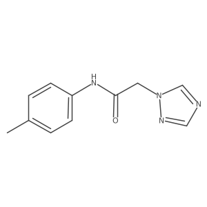 N-(4-methylphenyl)-2-(1H-1,2,4-triazol-1-yl)acetamide结构式