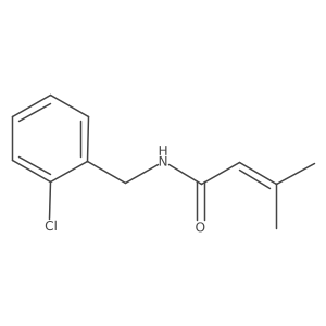 n-(2-Chlorobenzyl)-3-methylbut-2-enamide结构式
