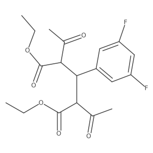 Diethyl 2,4-diacetyl-3-(3,5-difluorophenyl)pentanedioate结构式