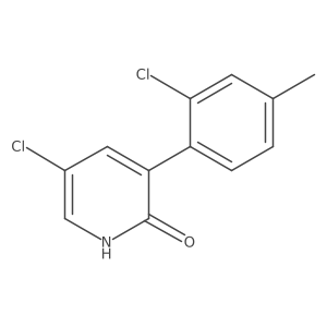 2(1H)-Pyridinone, 5-chloro-3-(2-chloro-4-methylphenyl)-结构式