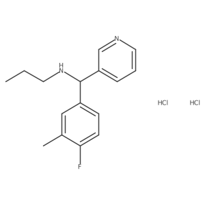 [(4-Fluoro-3-methylphenyl)(pyridin-3-yl)methyl](propyl)amine dihydrochloride结构式