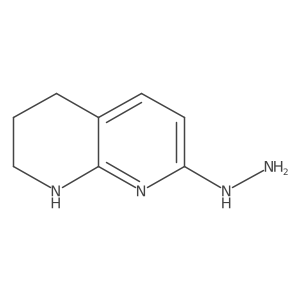 5,6,7,8-Tetrahydro-1,8-naphthyridin-2-ylhydrazine结构式