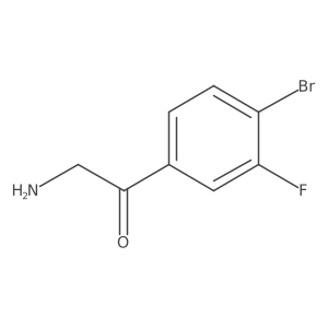 2-Amino-1-(4-bromo-3-fluorophenyl)ethan-1-one结构式