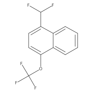 1-(Difluoromethyl)-4-(trifluoromethoxy)naphthalene Structure