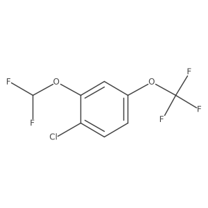 Benzene, 1-chloro-2-(difluoromethoxy)-4-(trifluoromethoxy)-结构式