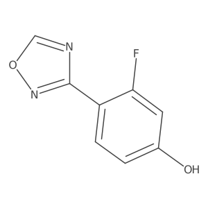3-Fluoro-4-(1,2,4-oxadiazol-3-YL)phenol Structure