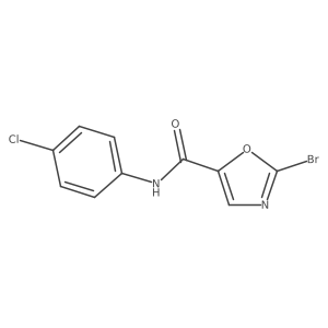 2-Bromo-N-(4-chlorophenyl)-5-oxazolecarboxamide结构式