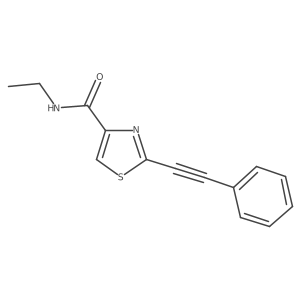 N-ethyl-2-(2-phenylethynyl)thiazole-4-carboxamide Structure