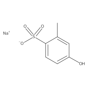 Sodium 4-hydroxy-2-methylbenzenesulfonate Structure