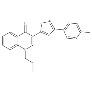 3-[3-(4-methylphenyl)-1,2,4-oxadiazol-5-yl]-1-propylquinolin-4(1H)-one Structure