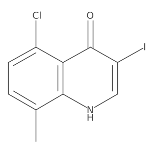 5-Chloro-3-iodo-8-methylquinolin-4(1H)-one结构式