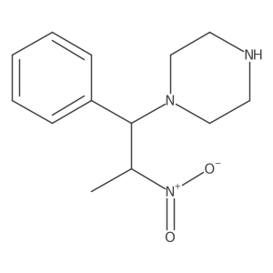 1-(2-Nitro-1-phenylpropyl)piperazine结构式