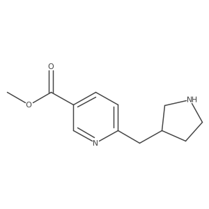 Methyl 6-[(pyrrolidin-3-yl)methyl]pyridine-3-carboxylate Structure