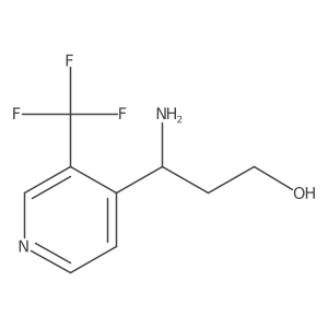 3-Amino-3-[3-(trifluoromethyl)pyridin-4-yl]propan-1-ol Structure