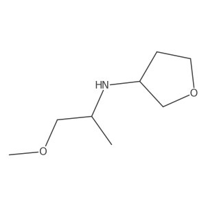 N-(1-methoxypropan-2-yl)oxolan-3-amine结构式