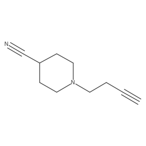 1-(But-3-yn-1-yl)piperidine-4-carbonitrile Structure