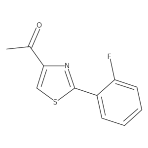 1-[2-(2-Fluorophenyl)-1,3-thiazol-4-yl]ethan-1-one结构式