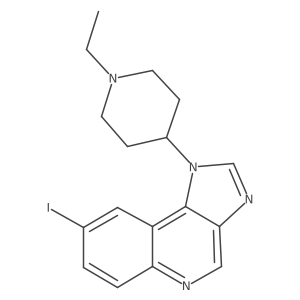 1-(1-Ethylpiperidin-4-yl)-8-iodoimidazo[4,5-c]quinoline结构式
