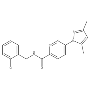 N-(2-chlorobenzyl)-6-(3,5-dimethyl-1H-pyrazol-1-yl)pyridazine-3-carboxamide Structure