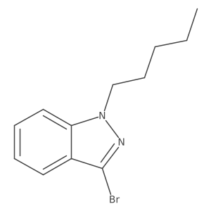 3-Bromo-1-pentyl-1H-indazole Structure