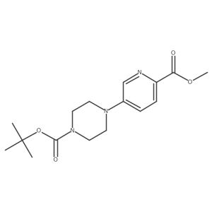 Tert-butyl 4-(6-(methoxycarbonyl)pyridin-3-yl)piperazine-1-carboxylate Structure