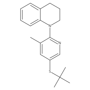 1-(5-(tert-Butylthio)-3-methylpyridin-2-yl)-1,2,3,4-tetrahydroquinoline结构式