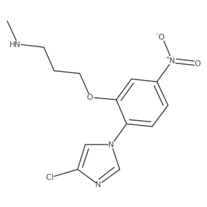 3-[2-(4-chloroimidazol-1-yl)-5-nitrophenoxy]-N-methylpropan-1-amine Structure