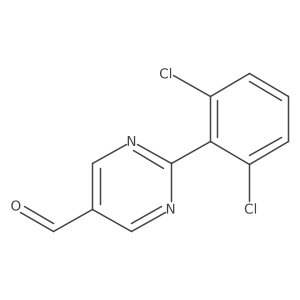2-(2,6-Dichlorophenyl)pyrimidine-5-carboxaldehyde Structure
