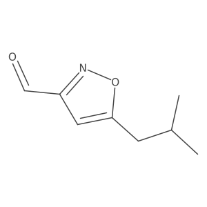5-(2-Methylpropyl)-1,2-oxazole-3-carbaldehyde Structure