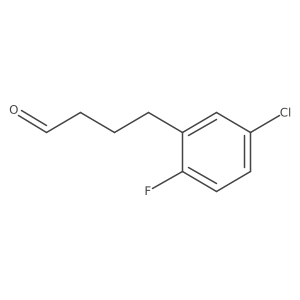 4-(5-Chloro-2-fluorophenyl)butanal Structure