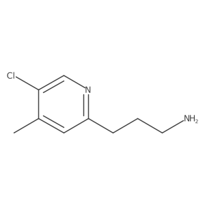 3-(5-Chloro-4-methylpyridin-2-YL)propan-1-amine Structure