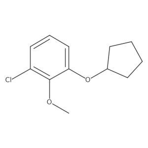 Benzene, 1-chloro-3-(cyclopentyloxy)-2-methoxy-结构式