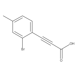 3-(2-Bromo-4-methylphenyl)propiolic acid Structure