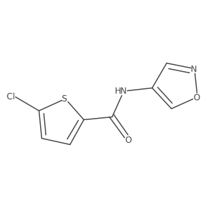 5-chloro-N-(isoxazol-4-yl)thiophene-2-carboxamide结构式