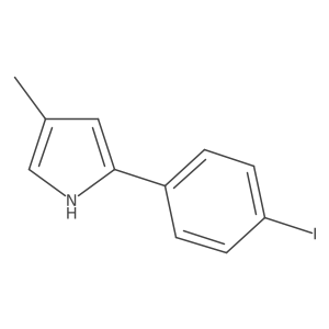 2-(4-Iodophenyl)-4-methylpyrrole Structure