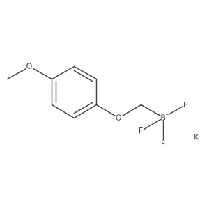 Potassium trifluoro[(4-methoxyphenoxy)methyl]boranuide结构式