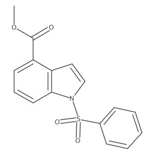 Methyl 1-(benzenesulphonyl)-1h-indole-4-carboxylate Structure