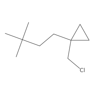 1-(Chloromethyl)-1-(3,3-dimethylbutyl)cyclopropane结构式
