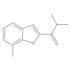 2-Methyl-1-(7-methyl-1-benzofuran-2-yl)propan-1-one Structure