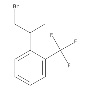 1-(1-Bromopropan-2-yl)-2-(trifluoromethyl)benzene结构式