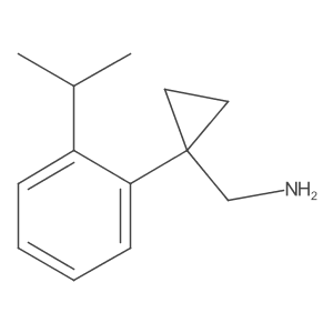 {1-[2-(Propan-2-yl)phenyl]cyclopropyl}methanamine Structure