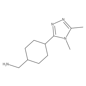 1-[4-(4,5-dimethyl-4H-1,2,4-triazol-3-yl)cyclohexyl]methanamine Structure