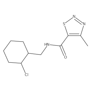 N-[(2-Chlorocyclohexyl)methyl]-4-methylthiadiazole-5-carboxamide Structure