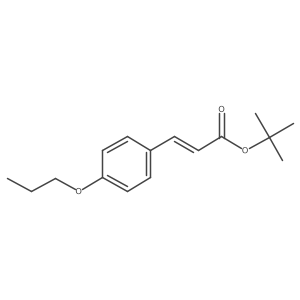 tert-butyl (2E)-3-(4-propoxyphenyl)prop-2-enoate Structure